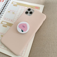 火豹所风简约懒人苹果手机配件支架网红拍摄桌面支撑指环 桃子手机座