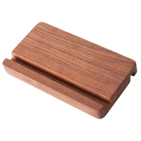 火豹实木手机平板支架北美胡桃木花梨木紫檀无拼接桌面机架 胡桃木平板支架(实木无拼接)手机座