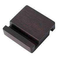 火豹实木手机平板支架北美胡桃木花梨木紫檀无拼接桌面机架 紫檀木手机支架(实木无拼接)手机座