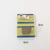 火豹世界上zui幸福的猪 可爱少女手机支架桌面摆件女生书桌装饰物 三毛猫猫手机支架手机座