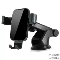 火豹车载手机支架汽车导航支撑架通用车上出风口重力支驾卡扣式式 [沉稳黑]轻奢铝合金-出风口/式通用手机座
