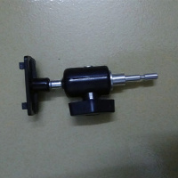 火豹悬臂架配件懒人支架手机配件桌面床头平板夹头万向双圆头三脚架夹 万向头扣万向头手机座