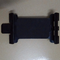 火豹悬臂架配件懒人支架手机配件桌面床头平板夹头万向双圆头三脚架夹 黑色两用夹无万向头手机座