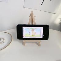 火豹手机书桌支架支架木质风。折叠学生桌面ipd收纳可装饰平板s画架 8*15(手机支架)手机座