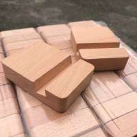 火豹井冈山留念手机架子支撑架座实木头木质双单平板桌面刻简约 空白单槽10个手机座