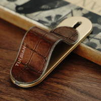 火豹手机指环扣懒人支架桌面ipd平板电脑配件抖音支撑架通用 三代鳄鱼纹褐色(通用装)手机座