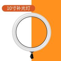 火豹手机支架配件平板夹架子头配件通用配三脚架杆零件转接头网红双机位声卡托盘话筒夹苹果转换器补光灯 10寸灯手机座