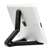 火豹平板电脑支架iPd通用懒人桌面显示器架子便携式折叠手机简约支架 白手机座