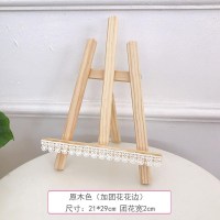 火豹老师手机支撑架木头手机架实木平板电脑通用手机支架懒人架 原木色(加团花花边)拍大送小手机座