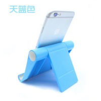 火豹新款用桌面电脑靠支架平板电脑手机桌面床头床上懒人折叠架子 天蓝色天蓝色手机座