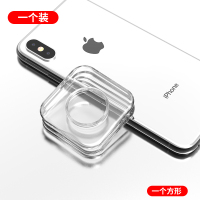 火豹随手贴强力手机贴无痕通用纳米贴黑科技车载支架粘贴式多功能七彩魔力收纳 纳米新技术[透明]集线收纳,随意粘贴--手机座