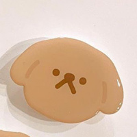 火豹阮阮自制韩国气囊支架桌面少女可爱软萌伸缩卡通手机通用 挂耳朵狗狗支架手机座