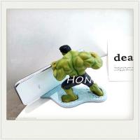 火豹创意炫酷英雄手机支架平板电脑立体支架桌面摆件潮可爱卡通 绿巨人手机座