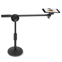 火豹手机固定器拍摄支架俯拍视频桌面书法绘画画美甲快手三脚架 圆盘支架不带灯手机座