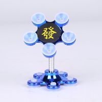 火豹[哪都能吸]懒人魔力手机支架双面硅胶桌面家用车载导航支架 [海鸥蓝]家居款手机座