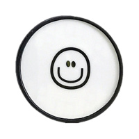 火豹网红气囊支架折叠桌面指环扣多功能拍照手机配件气垫可爱女支撑架男潮牌 白底线条笑脸手机座