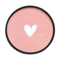 火豹网红气囊支架折叠桌面指环扣多功能拍照手机配件气垫可爱女支撑架男潮牌 粉底手绘白爱心手机座