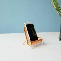 火豹支支架桌面架支可爱夹懒人手机通用寸力支架个性。摆件手机椅子6 桔色10.5厘米宽度手机座