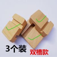 火豹木质手机支架懒人支架桌面实木制木头双简约简易手机座创意通用 双槽实木手机支架3个手机座
