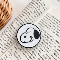 火豹(买二送一)气囊支架手机懒人桌面多功能伸缩气垫手机扣指环扣女可折叠手机配件 史努比手机支架手机座