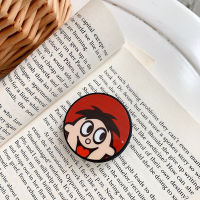 火豹(买二送一)气囊支架手机懒人桌面多功能伸缩气垫手机扣指环扣女可折叠手机配件 旺仔手机座