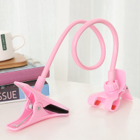 火豹手机架懒人支架床头床上用看电视平板架子通用多功能创意苹。 粉色手机座