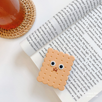 火豹适用于苹果可爱卡通硅胶可伸缩手机平板支架粘胶式可爱女手机指环 饼干表情伸缩支架手机座