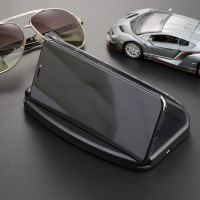 火豹新款创意HUD抬头显示器高清车载手机支架无线充电导航影像投影仪 黑色(XC-90不带无线充)手机座