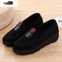 Ideamini摇摇鞋厚底妈妈鞋春秋季新款中跟松糕鞋休闲豆豆鞋女鞋老北京布鞋休闲鞋