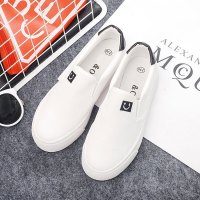 Ideamini2021春季新款帆布鞋女明星杨幂同款一脚蹬懒人乐福鞋韩版小白板鞋休闲鞋