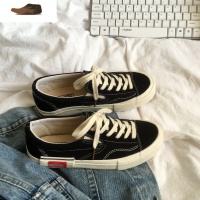 Ideamini帆布鞋女潮鞋ins低帮港风ulzzang复古秋冬款女鞋街拍嘻哈懒人板鞋休闲鞋