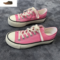 Ideamini腐女家 骚粉色1970S低帮厚底帆布鞋女ulzzang学生百搭INS潮板鞋子休闲鞋