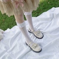 Ideamini春秋12岁大童豆豆鞋英伦学院风13女孩鞋黑色小皮鞋15学生娃娃鞋18休闲鞋