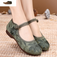 Ideamini新款老北京布鞋女复古民族风绣花鞋软底防滑舒适平底妈妈鞋汉服鞋休闲鞋