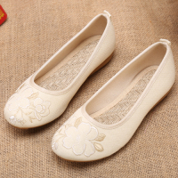 Ideamini锦绣春夏款老北京布鞋复古刺绣花鞋防滑平底汉服舞蹈民族风女单鞋休闲鞋