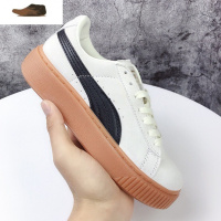 Ideamini小白鞋女蕾哈娜板鞋女磨砂皮厚底松糕鞋刘雯明星同款少女百搭潮鞋休闲鞋