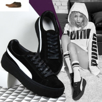 Ideamini刘雯同款ins潮韩版ulzzang百搭港风皮厚底学生黑色板鞋女春秋休闲鞋