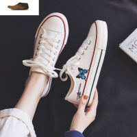 Ideamini帆布鞋女鞋2021年新款春季春款百搭球鞋ins街拍潮鞋小白鞋单鞋子休闲鞋