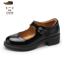 Ideamini中跟赫本鞋玛丽珍鞋女复古皮小皮鞋jk制服鞋lo日系单鞋子休闲鞋