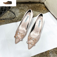 Ideamini红色结婚鞋女粗跟2021年新款婚纱高跟鞋新娘鞋红秀禾中跟孕妇低跟休闲鞋