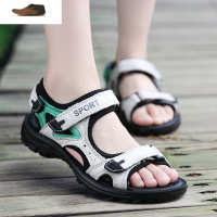 Ideamini头层皮运动凉鞋女中学生夏防滑旅游沙滩鞋户外2020登山平底休闲鞋