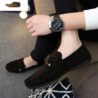 Ideamini酒红色个性九分裤配的鞋子韩版潮流男士dd逗逗懒人一脚蹬无鞋带鞋休闲鞋