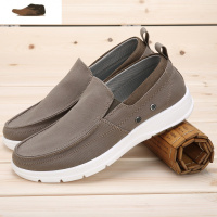 Ideamini帆布鞋2021春季新款休闲老北京布鞋男一脚蹬懒人鞋软底防滑爸爸鞋休闲鞋