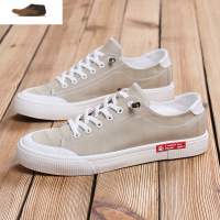 Ideamini帆布鞋男士透气球鞋一脚蹬懒人休闲2020春季新款韩版潮板鞋子休闲鞋