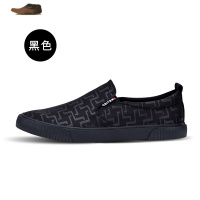 Ideamini春季男鞋子老北京布鞋男一脚蹬潮鞋黑色防水雨伞布鞋懒人休闲鞋男休闲鞋