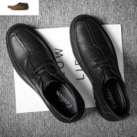 Ideamini英伦风小皮鞋男2021春季新款青年百搭男士休闲鞋年轻款商务上班鞋休闲鞋