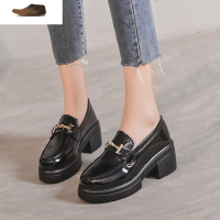 Ideamini小码女鞋313233单鞋34春秋新款大码41一43百搭40厚底英伦风小皮鞋休闲鞋