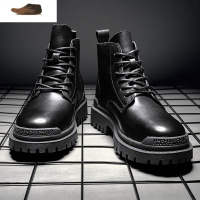 Ideamini2020新款厨师鞋男士马丁靴防滑防水厨房工作休闲皮鞋冬季加绒棉鞋休闲鞋