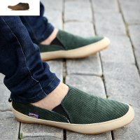 Ideamini夏季男鞋男士帆布鞋男韩版休闲鞋老北京布鞋男一脚蹬懒人鞋豆豆鞋休闲鞋