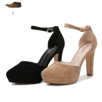 Ideamini身所女哲专业步态练习皮走秀高跟包头鞋 礼仪专用鞋 旗袍班专用休闲鞋